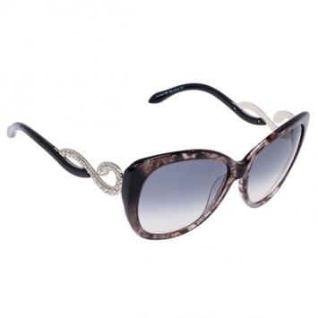 Pre Owned Roberto Cavalli Leopard Frame Serpent Kurumba Sunglasses