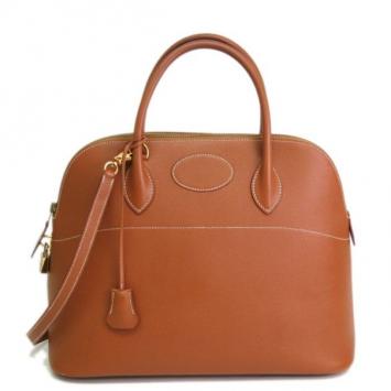 Hermes Courchevel Brown Bolide Bag 37