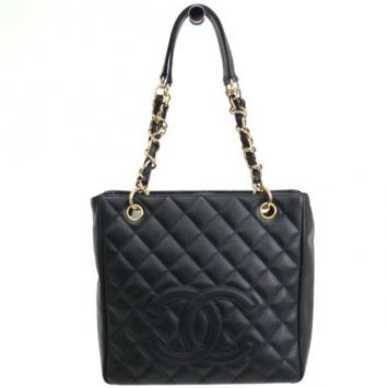 Chanel Black Caviar Shopper Tote