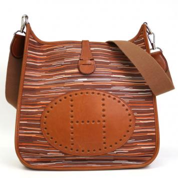 Hermes Brown Vibrato Evelyne 1 Shoulder Bag PM