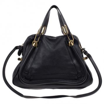 Chloe Black Leather Medium Paraty