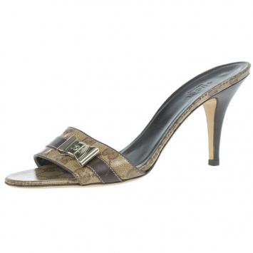 Gucci Guccissima Crystal Bow Slides Size 38.5