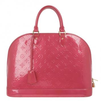 Louis Vuitton Framboise Pink Monogram Vernis Leather Alma PM