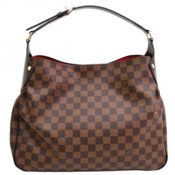 Louis Vuiton Brown Canvas Damier Ebene Reggia Hobo