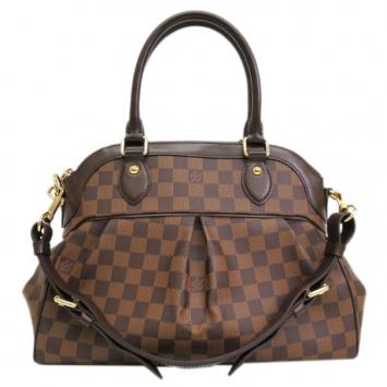 Louis Vuitton Brown Canvas Damier Ebene Trevi Tote PM