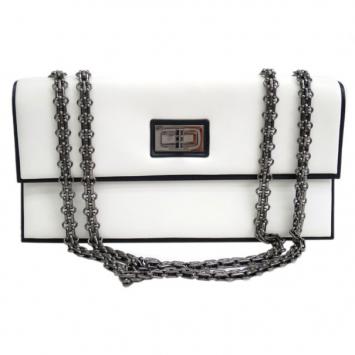 Chanel White Lambskin Reissue Single Flap Shoulder Bag