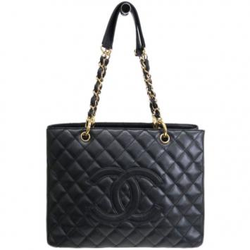Chanel Black Caviar Grand Shopper Tote