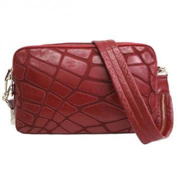 Chanel Bordeaux Lambskin & Jersey Patchwork Crossbody Bag