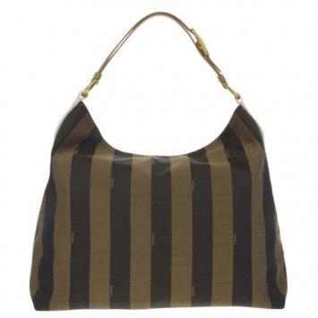Fendi Brown Striped Tote