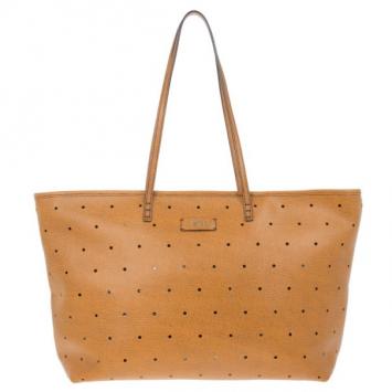 Fendi Orange Perforated tote