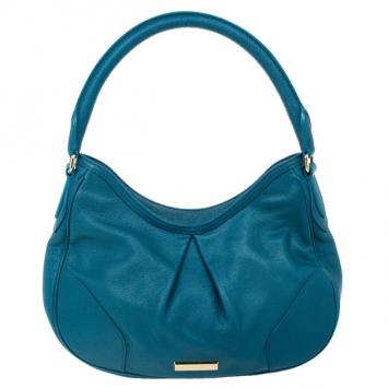Burberry Blue Leather Hobo