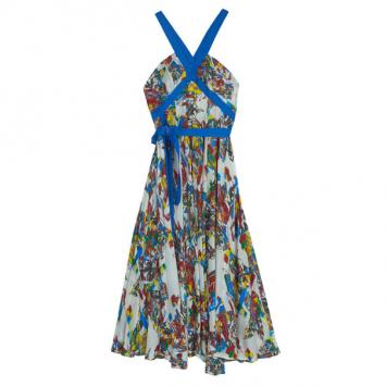 McQ by Alexander McQueen Printed Midi Dress M