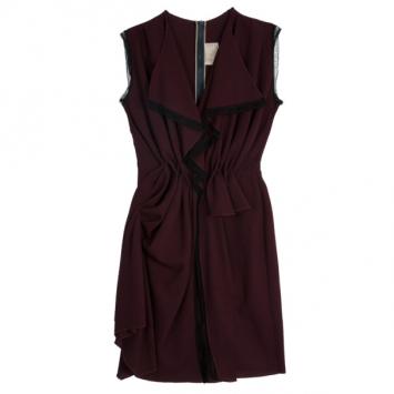 Roksanda Ilincic Gathered Wool Dress M