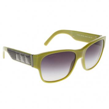 Burberry Lime Green Round Sunglasses