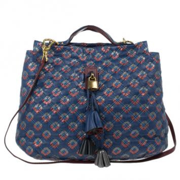 Marc Jacobs Blue Leather Memphis Tote