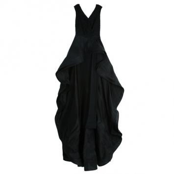 Christian Siriano Sleeveless Flounce Gown M