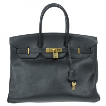 Hermes Black Togo Leather Birkin 35