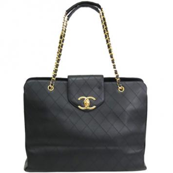 Chanel Black Calfskin Supermodel Shoulder Bag