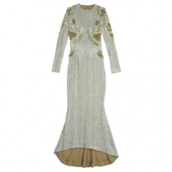 Zuhair Murad Pearl Embellished Gown M