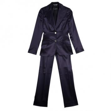 Dolce and Gabbana Silk Single Breasted Suit S