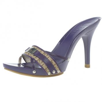 Dior Purple Monogram Slides Size 40