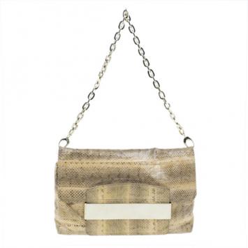 Jimmy Choo Snake Embossed Clutch