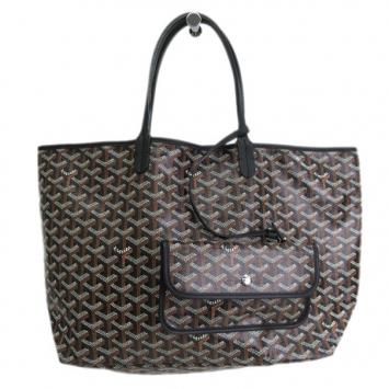 Goyard Black Canvas Saint Louis Tote PM