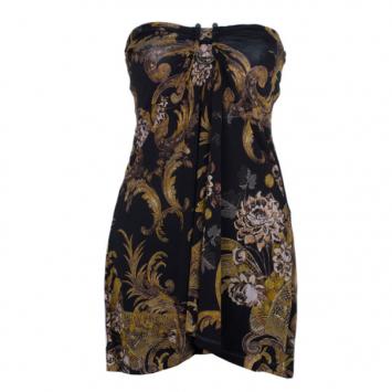 Just Cavalli Scarf Print Stretch Top M