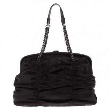 Chanel Dark Brown Pony Hair Sharpei Tote Bag