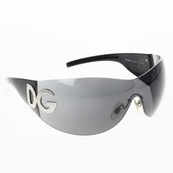 Dolce and Gabbana Black Shield Women's Sunglasses