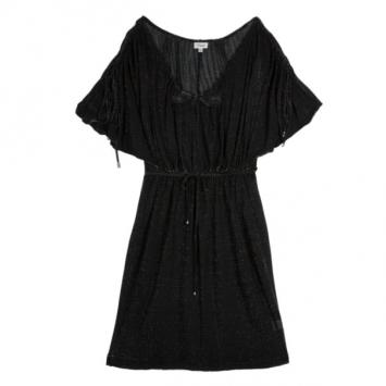 Temperley London Metallic Gathered Dress S