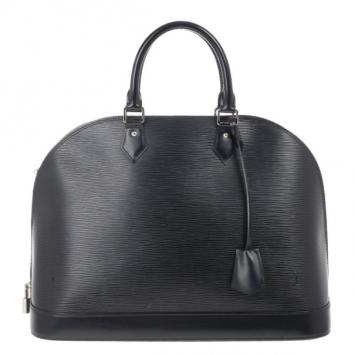 Louis Vuitton Black Epi Alma GM