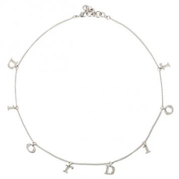 Dior Signature Rhinestones Pendants Necklace