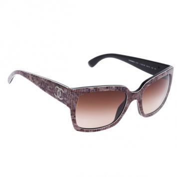 Chanel Black Printed CC Square Women’s Sunglasses