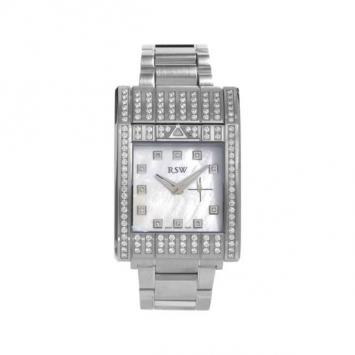 Rama Swiss Watch SS White Ladies Wristwatch 