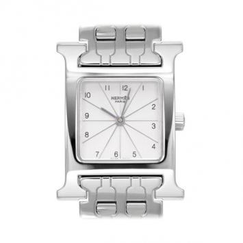 Hermes Heure H SS White Ladies Wristwatch