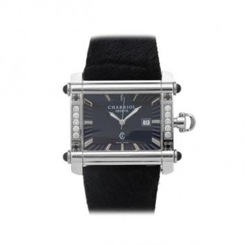 Charriol Ladies Wristwatch SS Black