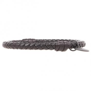Bottega Veneta Intrecciato Nappa Dark Brown Bracelet Size M