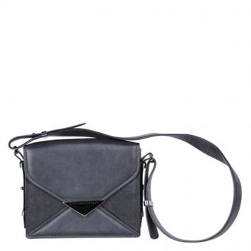 Pre Owned Stella McCartney Black Leather Flap Bag