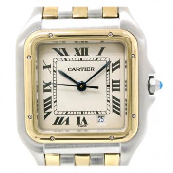 Pre Owned Cartier Panthere 3 Rows MM Combi Boys Wristwatch 
