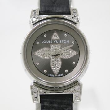 Louis Vuitton Tambour Bijou Diamond SS Ladies Wristwatch 