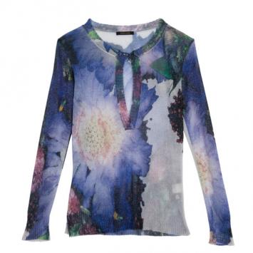 Roberto Cavalli Floral Print Sweater M