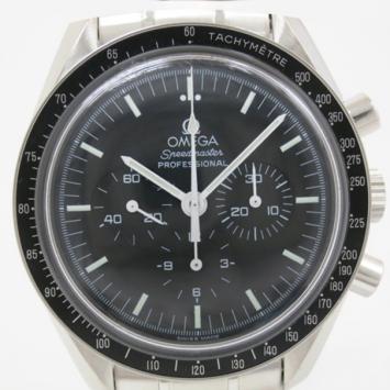 Pre Owned Omega Speedmaster Professional SS Black Mens Wristwatch 2