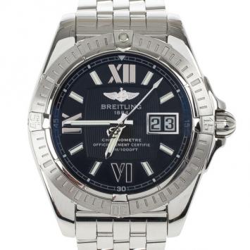 Pre Owned Breitling Navy Stainless Steel Cockpit Men's Wristwatch 41MM