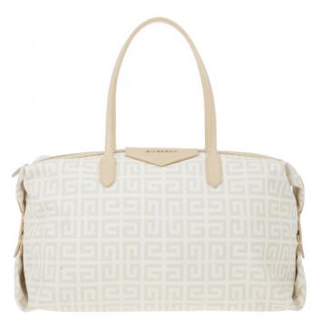 Givenchy Beige and White Monogram Tote