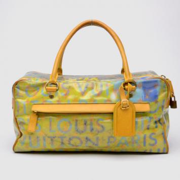Louis Vuitton Limited Edition Monogram Pulp Weekender PM Satchel Handbag 