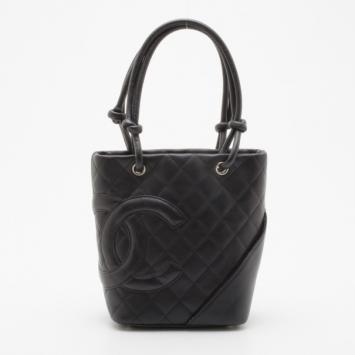 Chanel Black Quilted Ligne Cambon Medium Tote