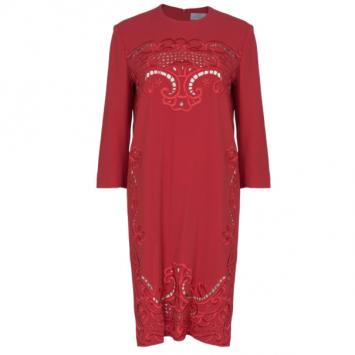 Preen By Thornton Bregazzi Ember Red Cutout Shift Dress M