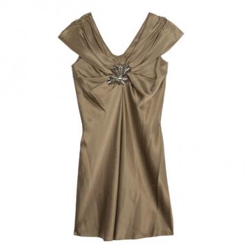 Vera Wang Satin Bustier Dress M