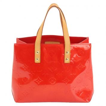 Pre Owned Louis Vuitton Orange Sunset Monogram Vernis Reade PM Bag